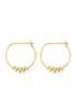 Créoles Twist Or Jaune 18K, bijoux femme