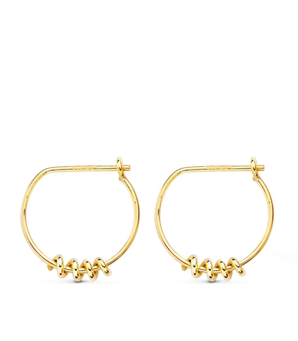 Pendientes Aros Twist Oro Amarillo 18K