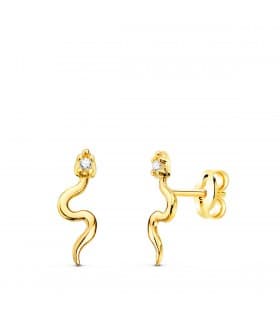 Schlange Ohrstecker Zirkonia | Ohrringe und Piercings für Damen