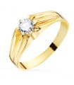 Anello Solitario uomo Marcello Oro giallo 18kt