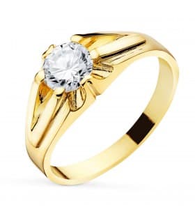 Solitario hombre Gerard Amarillo Oro 18K