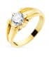 Solitario hombre César Amarillo Oro 18K