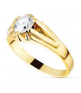 Solitario hombre Gerard Amarillo Oro 18K