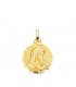 Medalla Virgen Dulce Madre Oro 18k 18mm Tallada