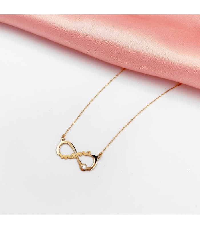 Collier "Mamá" Infini Or Jaune 18K