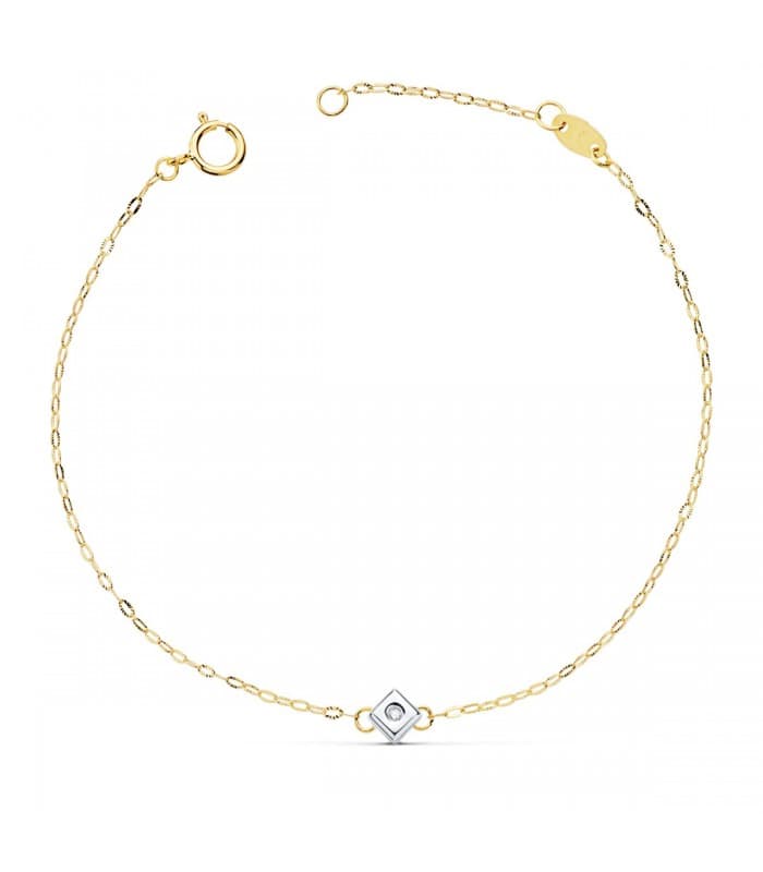 Pulsera Diamantes Chérie Oro 18K 0.015 Qtes.