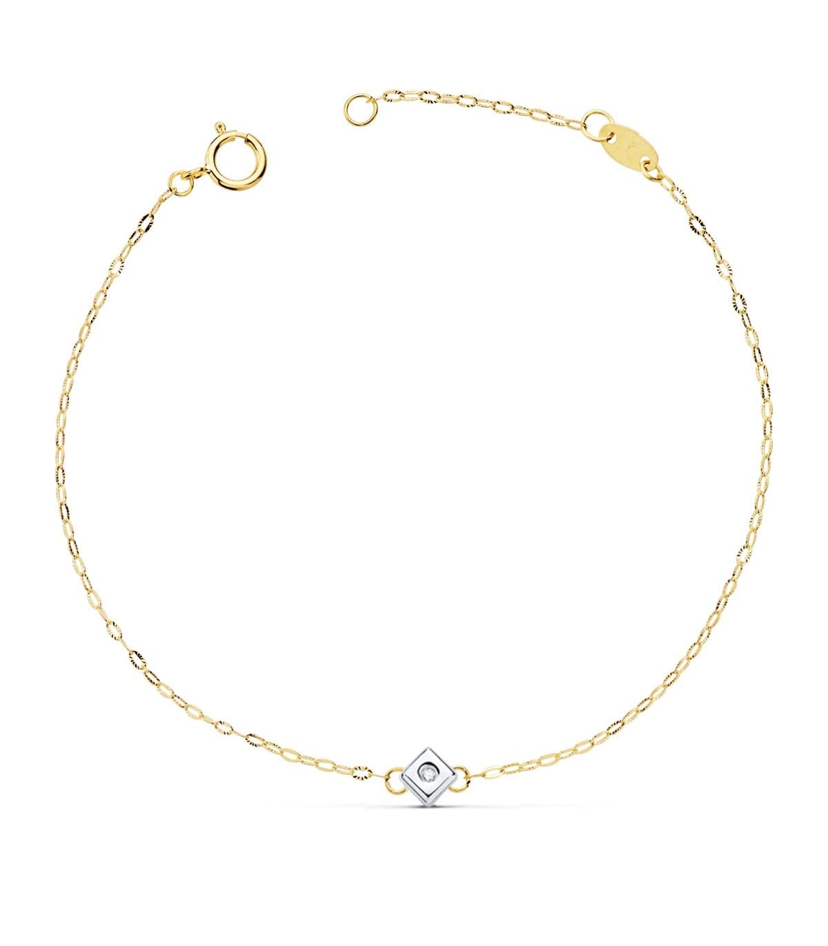 Bracelet Diamants Chérie Or 18K 0.015 Ct.