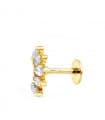 Pendiente piercing Oro Amarillo 18K Marquis