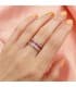 Memoire-Ring Zirkonia Rosa, Gold 18K 2,5 mm | Ring mit Steinen für Damen