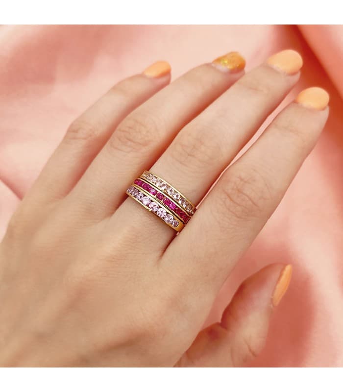Sortija oro 18K Romina Carril Rosa