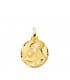 Médaille Vierge Divine Tendresse 18 carats 18mm