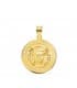 Medalla Medusa Oro 18K 20 mm | colgante personalizado con grabado laser
