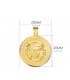 Medalla Medusa Oro 18K 20 mm | colgante personalizado con grabado laser