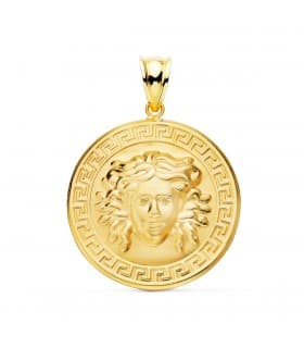 Médaille Méduse Or 18K 25 mm