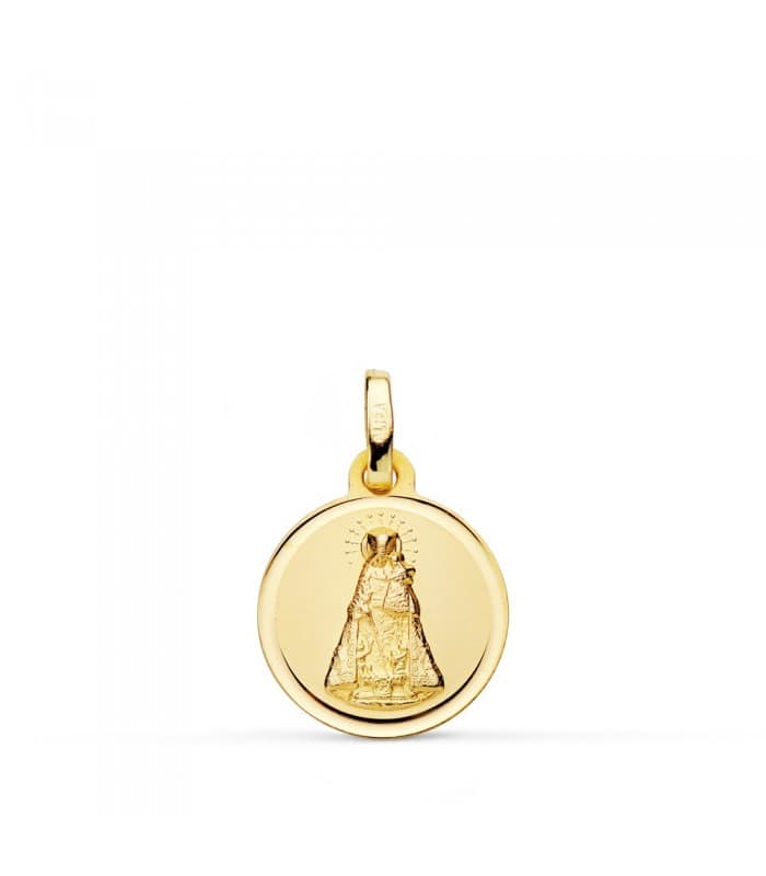 Medalla Virgen de los Desamparados 18 Ktes 14mm