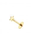 Piercing all'orecchio oro giallo 18kt Stella