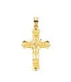 Croix Filigrane Or Jaune 18K 37 mm