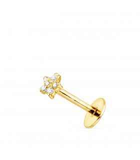 Piercing oreille Étoile Or Jaune 18K