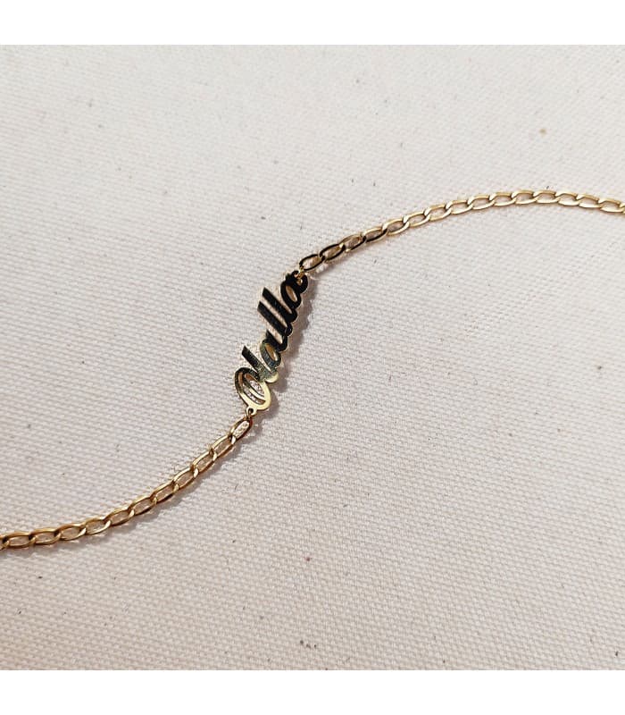 Pulsera personalizada Oro amarillo 18K Nombre