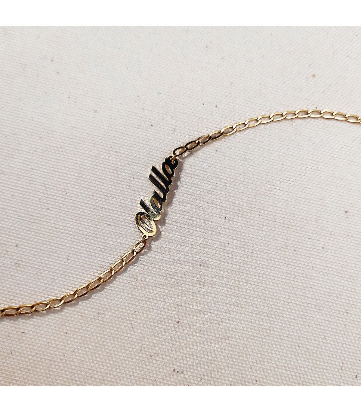 Pulsera personalizada Oro amarillo 18K Nombre