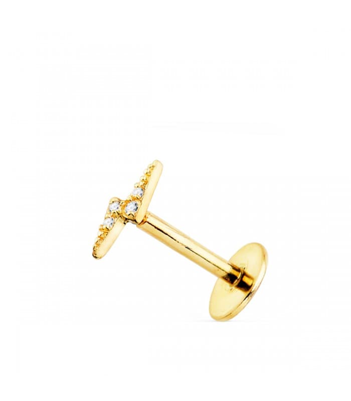 Piercing Mini Fulmine oro giallo 18Kt