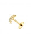 Piercing mini Lune Or Jaune 18K