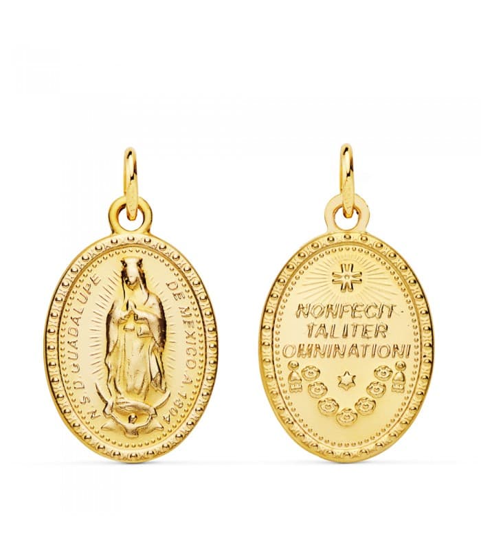 Medalla Escapulario Virgen Guadalupe México 20mm