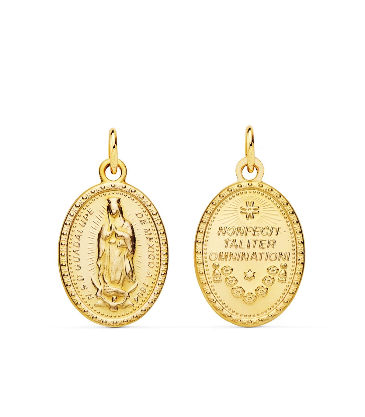 Medalla Escapulario Virgen Guadalupe México 20mm