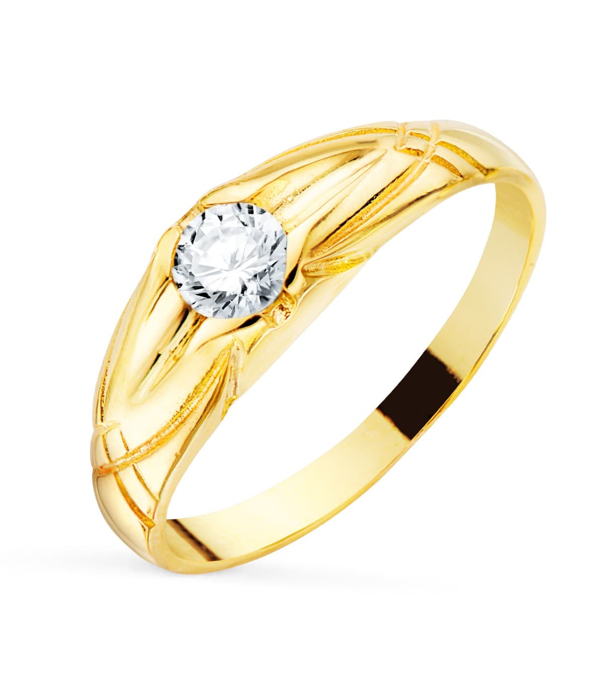 Solitario hombre Arthur Amarillo Oro 18K | comprar joyas 18 kilates en joyerías