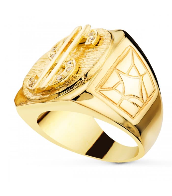 Sello Dólar Hombre de Oro Amarillo 18K | Anillos caballero, comprar joyas online