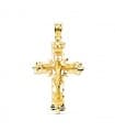 Croix Filigrane Or Jaune 18K 36 mm