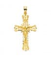 Croce filigrana Cristo oro giallo 18kt 42mm