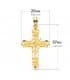 Cruz Filigrana Oro Amarillo 18K 37mm