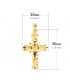 Croce smaltata 30 mm, lavorata in filigrana in oro giallo 750‰ | acquista gioielli online
