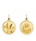 Madonna di Montserrat e Sacro Cuore oro 18kt 18mm