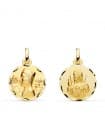 Skapulier-Medaille 18K Gold P3002-316 Jesu / Madonna