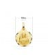 Médaille scapulaire Notre Dame de Montserrat et Sacré Coeur de Jésus | Bijou en or 18 carats