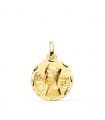 Medaille Jungfrau von Montserrat 18K Gold P3001-318