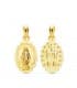 Medaglietta con Madonnina Miracolosa oro giallo 750‰, 12 x 9 mm - Gioielli battesimo per bambini