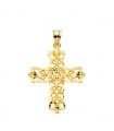 Ciondolo Croce Filigrana Oro 18Kt 35mm