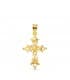 Pendentif Or 18K Croix Filigrane 30 mm