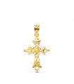 Ciondolo Oro 18kt Croce filigrana 30 mm
