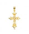 Pendentif Or 18K Croix Filigrane 37 mm
