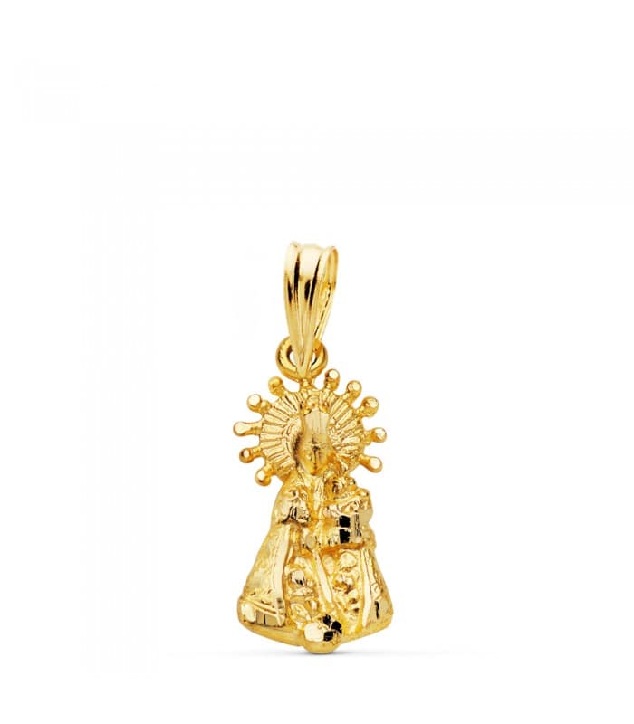 Medalla silueta Virgen Desamparados  oro 750 18 ktes | joyería online
