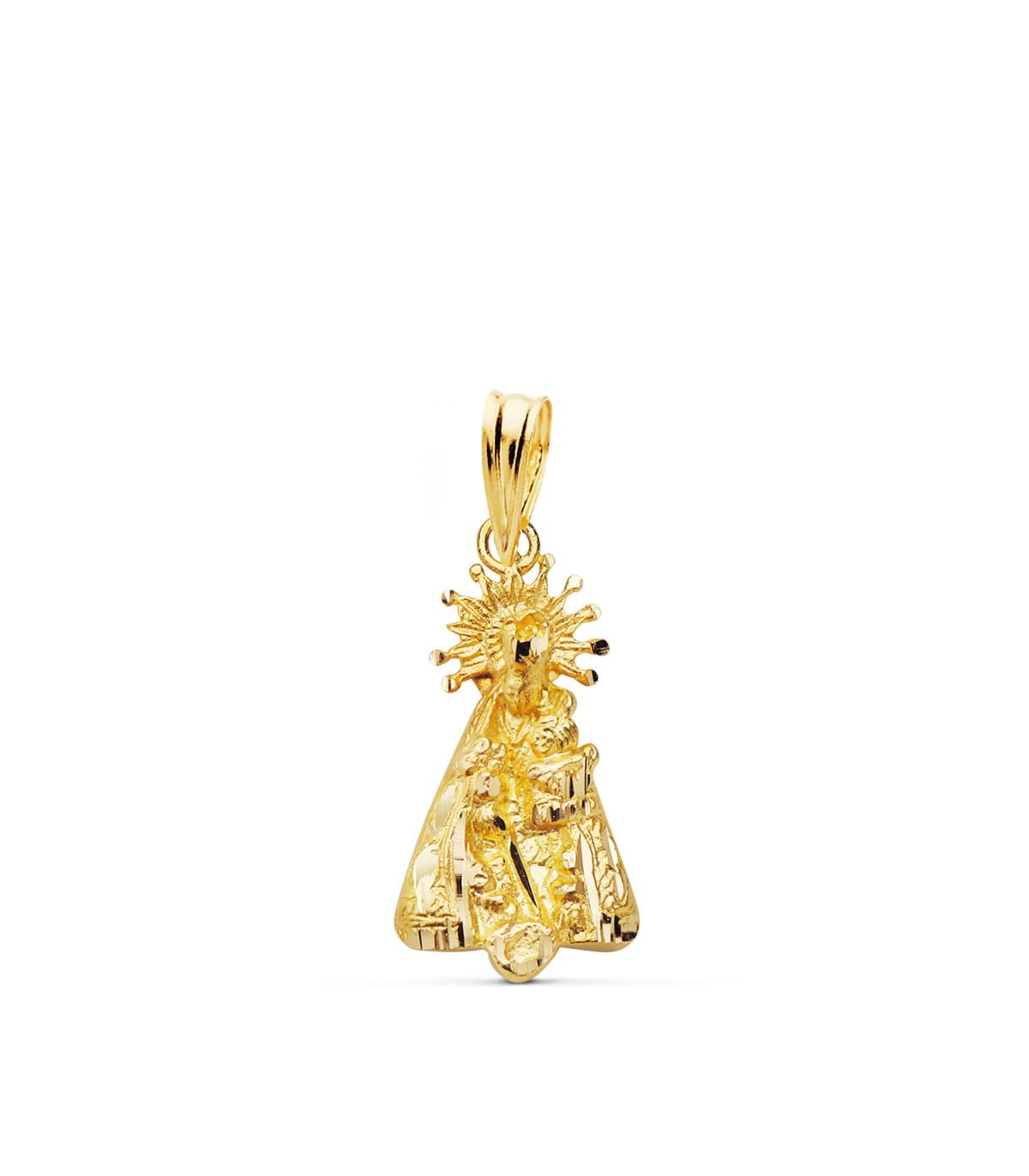 Jungfrau der Hilflosen Medaille 18K Gelbgold P3096-320