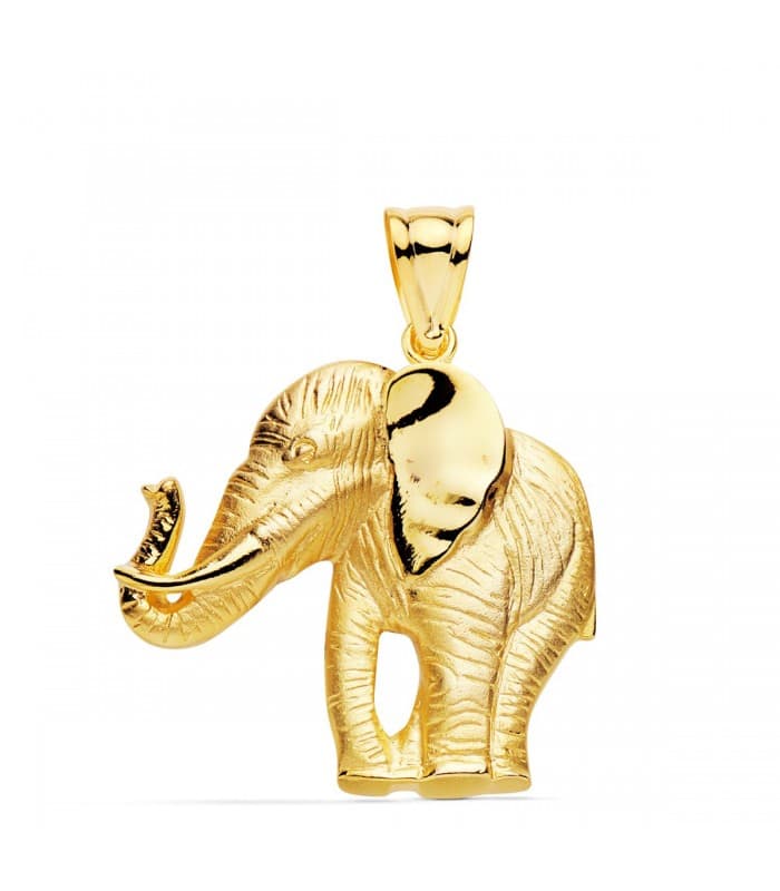 Pendentif homme Éléphant Or 18K
