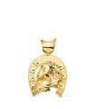 Colgante Herradura Caballos Oro 18K 35mm