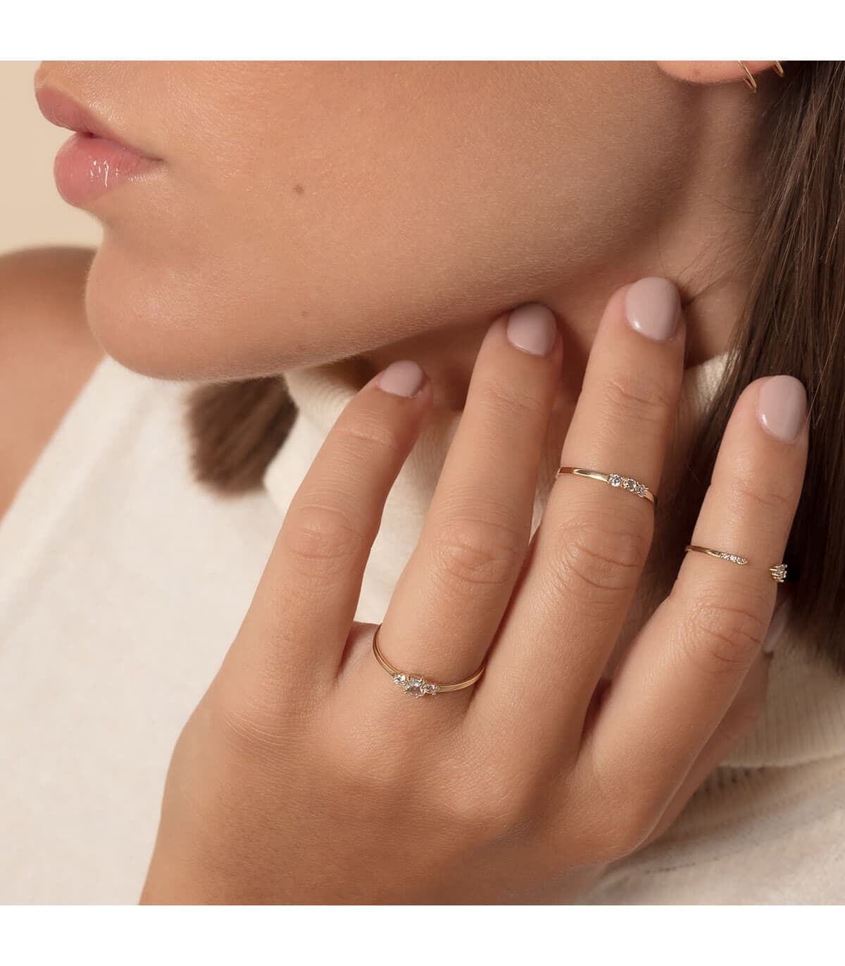 Bague Always Or Jaune 18K Aigue-Marine
