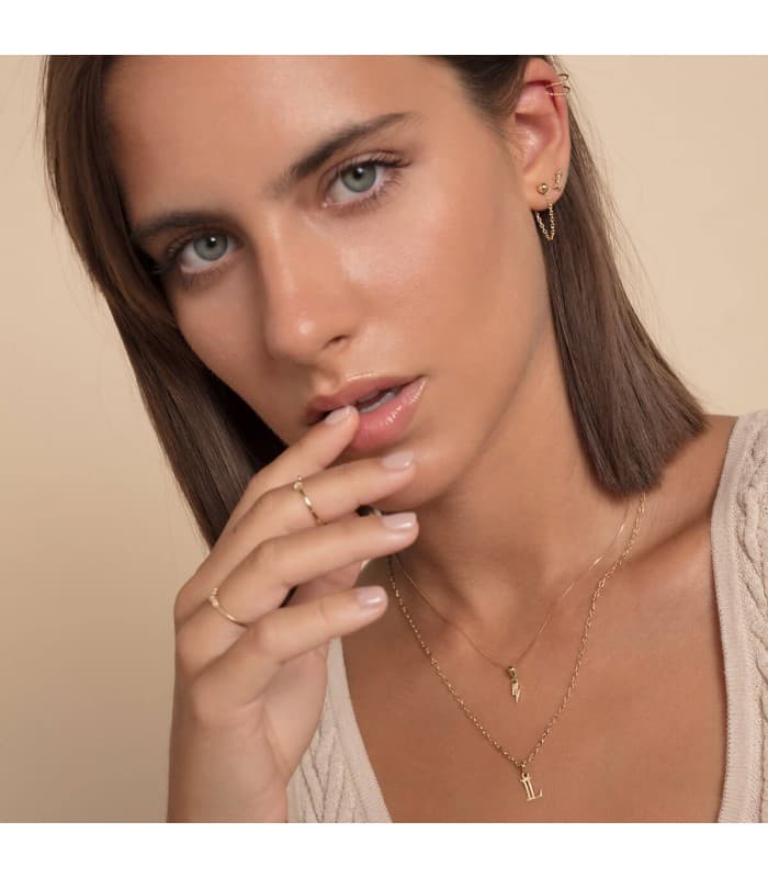 Ear Cuff Oro 18K Sand Twist | pendiente de oreja | pendientes de aro pequeños | piercings de oreja, helix, ajustador