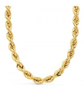 Cordón Salomónico Ligero Oro amarillo 18k 60cm 8,5mm | cadena de hombre salomonica